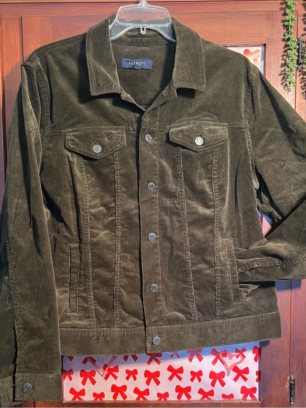 Talbots Women’s forest green Corduroy Jacket XL